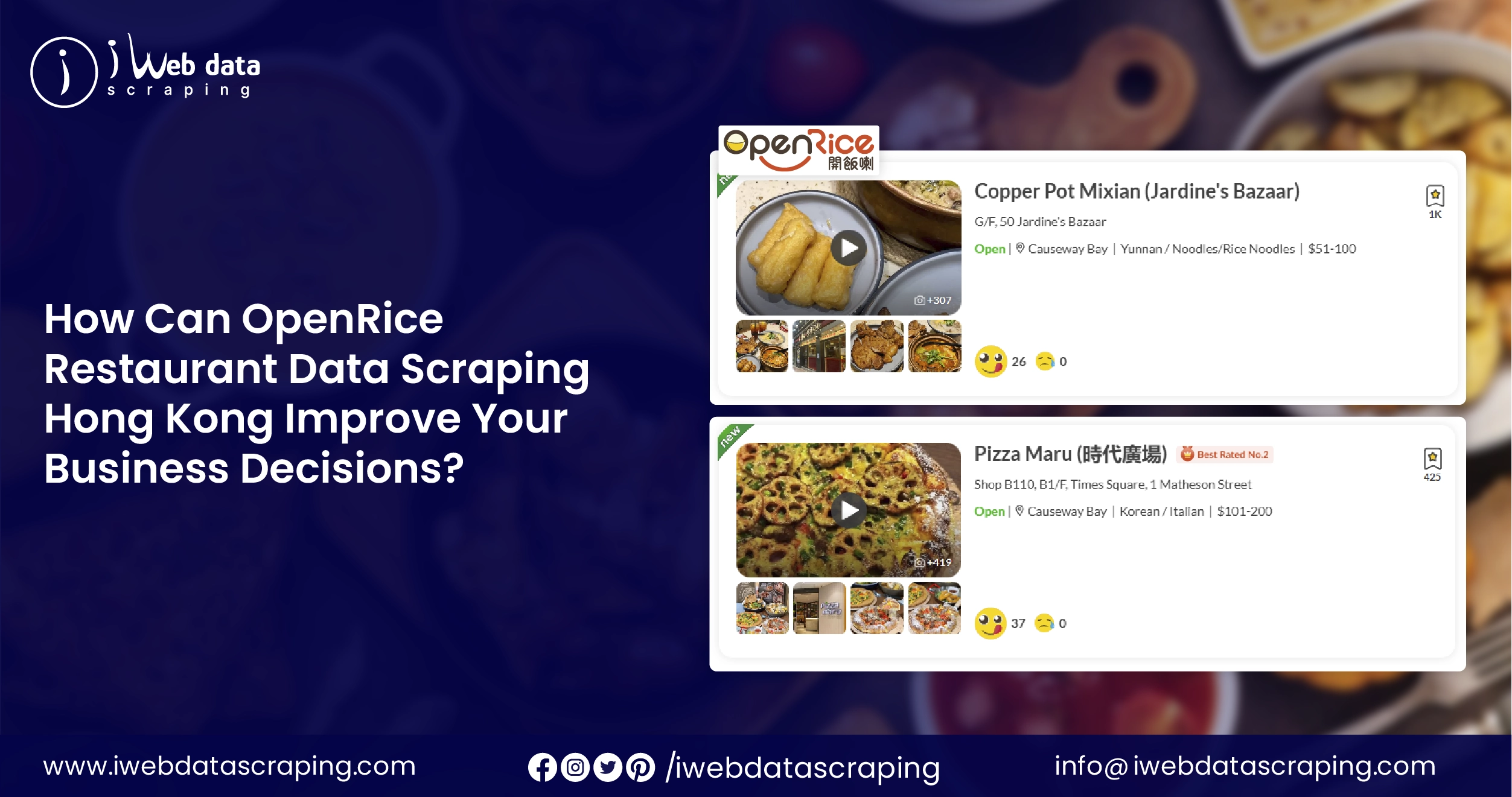 OpenRice Restaurant Data Scraping - Hong Kong